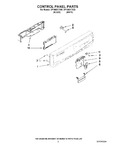 Diagram for 02 - Control Panel Parts