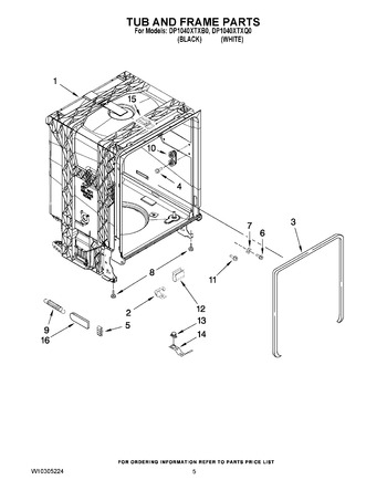 Diagram for DP1040XTXB0