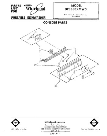 Diagram for DP3880XMW0