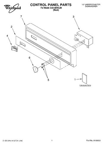 Diagram for DU018DWLB0