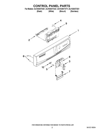 Diagram for DU1030XTXQ1