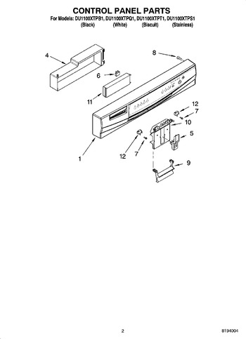 Diagram for DU1100XTPB1