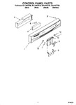 Diagram for 02 - Control Panel Parts