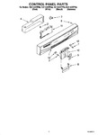 Diagram for 02 - Control Panel Parts