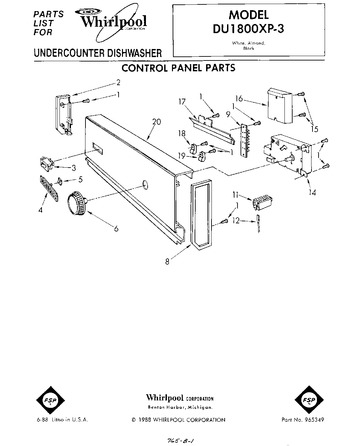 Diagram for DU1800XP3