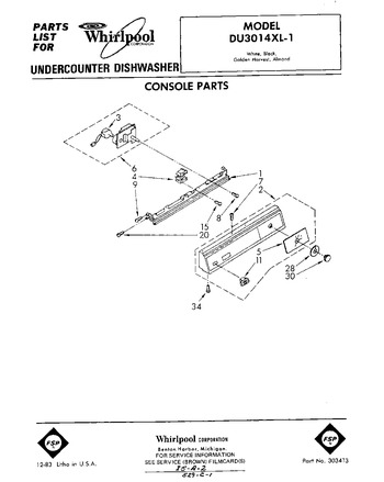 Diagram for DU3014XL1