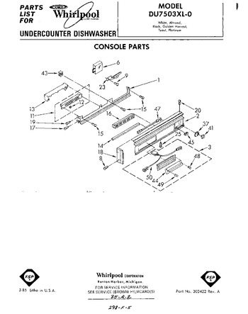 Diagram for DU7503XL0