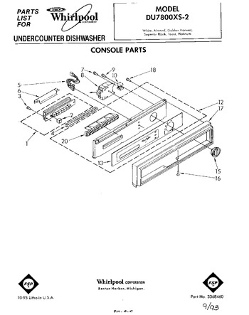 W11086533 : Whirlpool W11086533 Dishwasher Insulation Shield