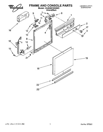 Diagram for DU806CWDB0