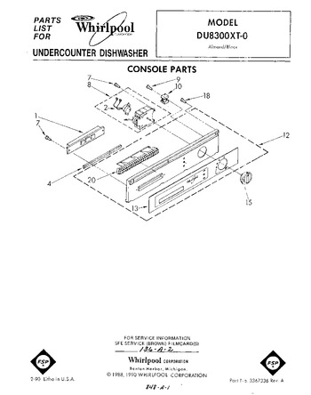 Diagram for DU8300XT0