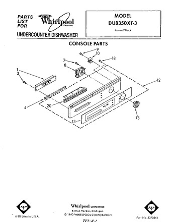 Diagram for DU8350XT3