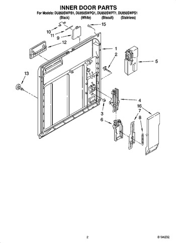 Diagram for DU850SWPT1