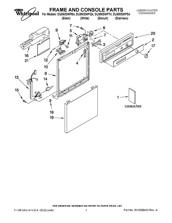 Diagram for DU850SWPT4