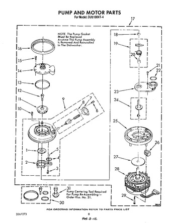 Diagram for DU9100XT4