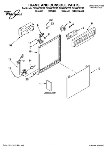 Diagram for DU930PWPQ0