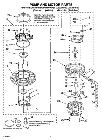 Diagram for DU930PWPS0