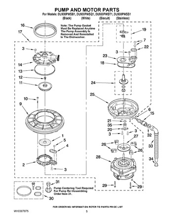 Diagram for DU930PWSQ1