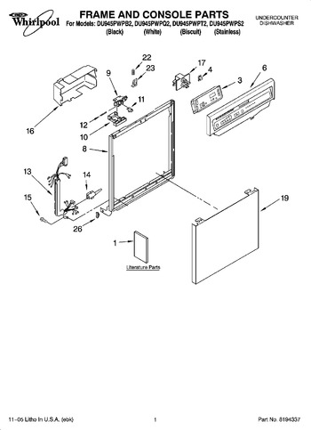 Diagram for DU945PWPQ2