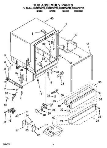 Diagram for DU945PWPQ2