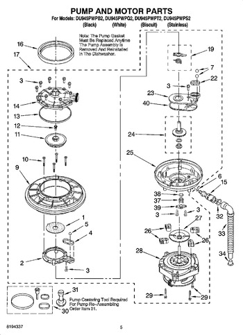 Diagram for DU945PWPQ2