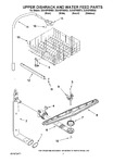 Diagram for 05 - Upper Dishrack And Water Feed Parts