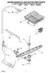 Diagram for 05 - Upper Dishrack And Water Feed Parts