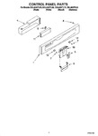 Diagram for 02 - Control Panel Parts