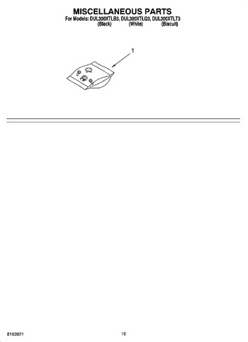 Diagram for DUL300XTLB3