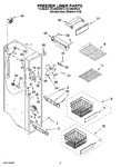 Diagram for 04 - Freezer Liner Parts