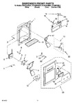 Diagram for 08 - Dispenser Front Parts