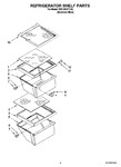 Diagram for 03 - Refrigerator Shelf Parts