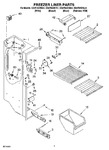 Diagram for 04 - Freezer Liner Parts