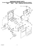 Diagram for 08 - Dispenser Front Parts