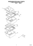 Diagram for 03 - Refrigerator Shelf Parts