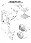 Diagram for 04 - Freezer Liner Parts