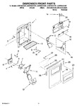 Diagram for 08 - Dispenser Front Parts