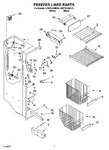 Diagram for 04 - Freezer Liner Parts