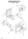 Diagram for 08 - Dispenser Front Parts