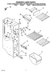 Diagram for 04 - Freezer Liner Parts