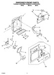 Diagram for 08 - Dispenser Front Parts