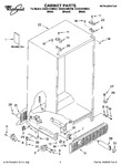 Diagram for 01 - Cabinet Parts