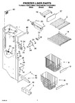 Diagram for 04 - Freezer Liner Parts