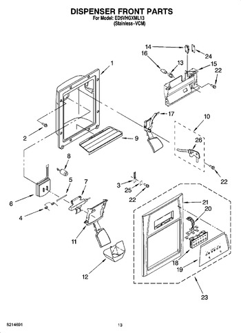 Diagram for ED5VHGXML13