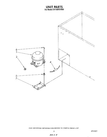 Diagram for EH150FXVN00