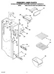 Diagram for 04 - Freezer Liner Parts