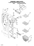 Diagram for 04 - Freezer Liner Parts