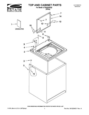 Diagram for ETW4200WQ0