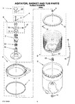 Diagram for 03 - Agitator, Basket And Tub Parts