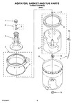 Diagram for 03 - Agitator, Basket And Tub Parts