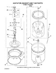 Diagram for 03 - Agitator, Basket And Tub Parts